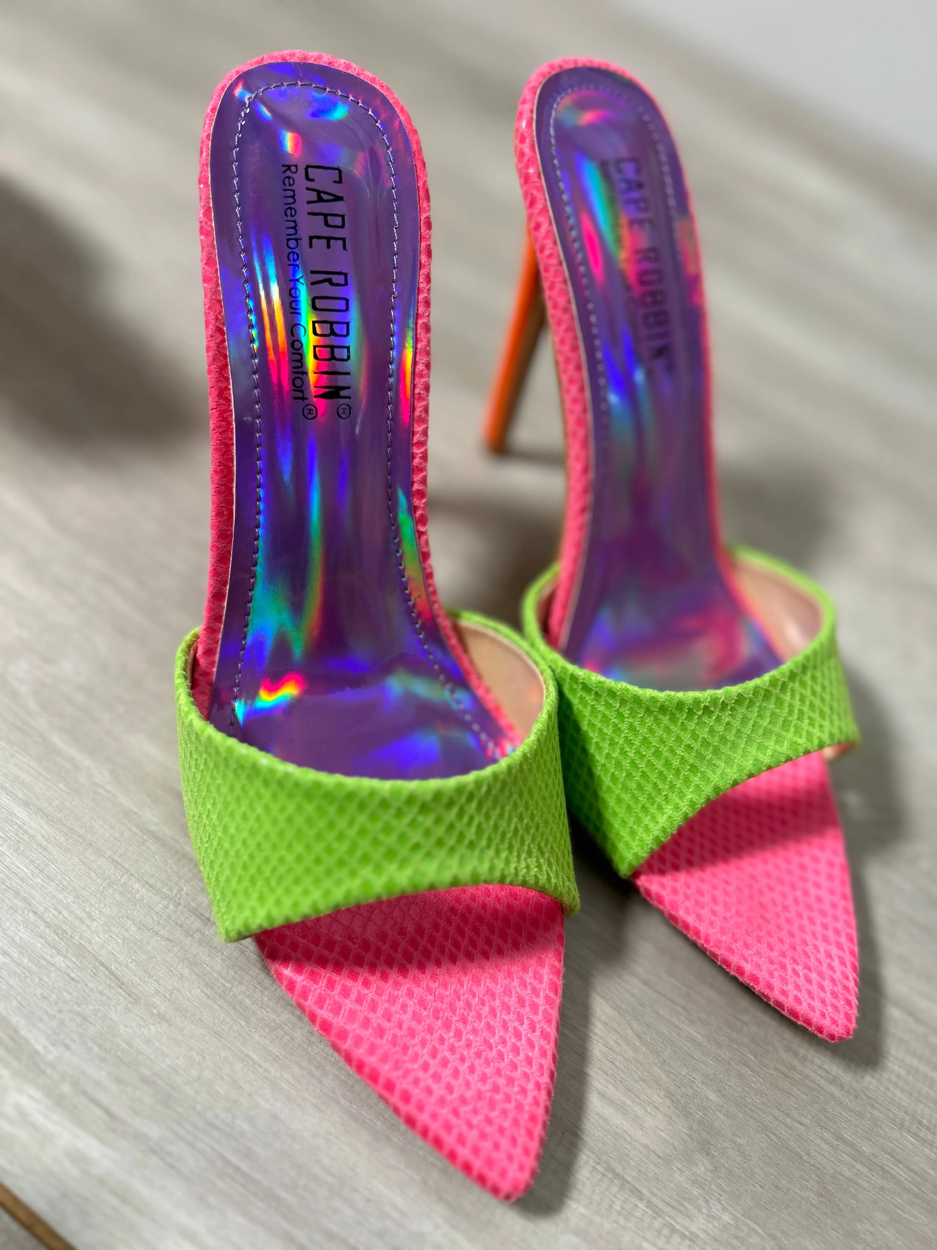 Albin Color Block Mules