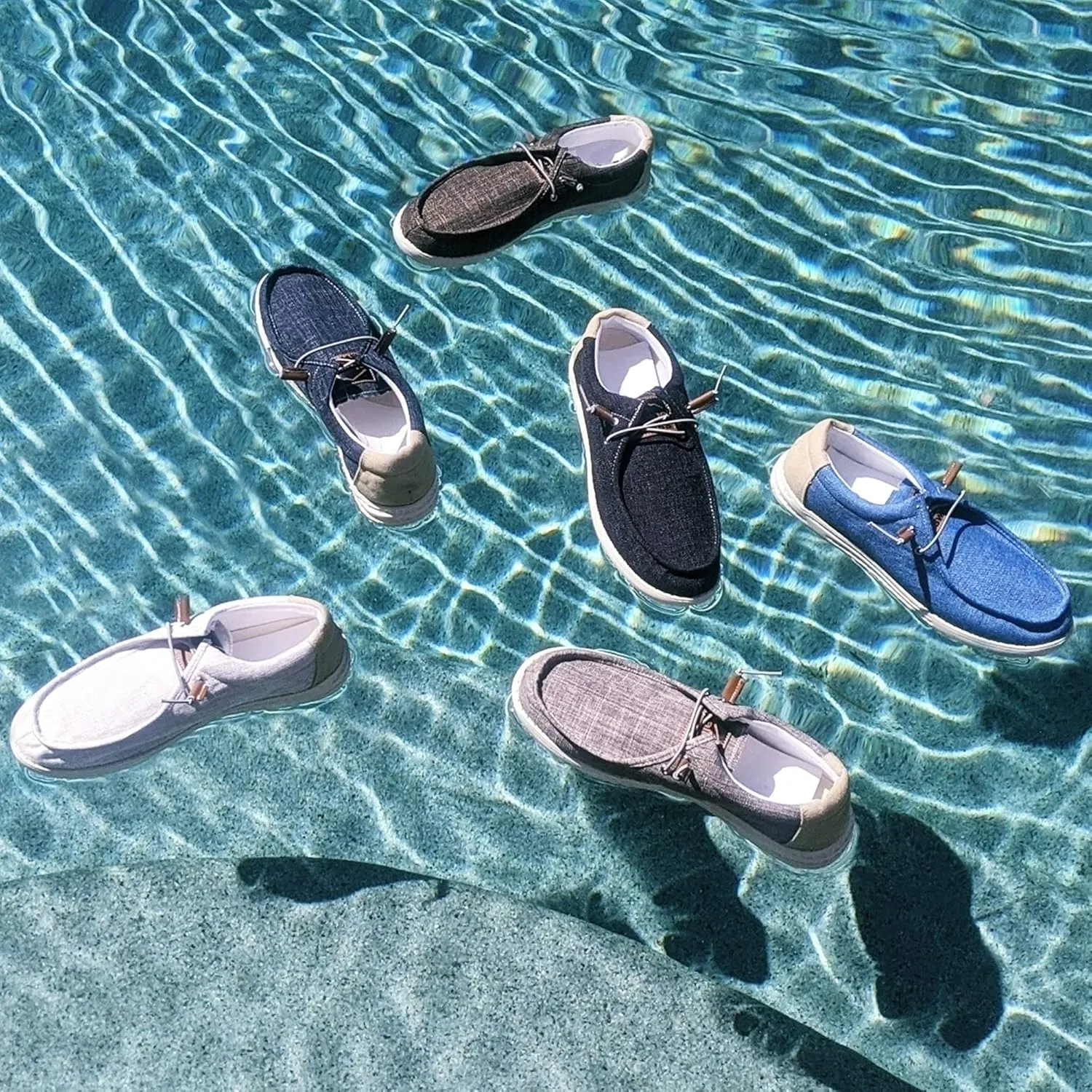 Alpine Swiss Flynn Mens Boat Shoes | Lightweight Slip-On Loafers | Moc Toe Sailing Deck Shoe | Breathable Water-Resistant Summer Footwear | Travel | Light Enough to Float