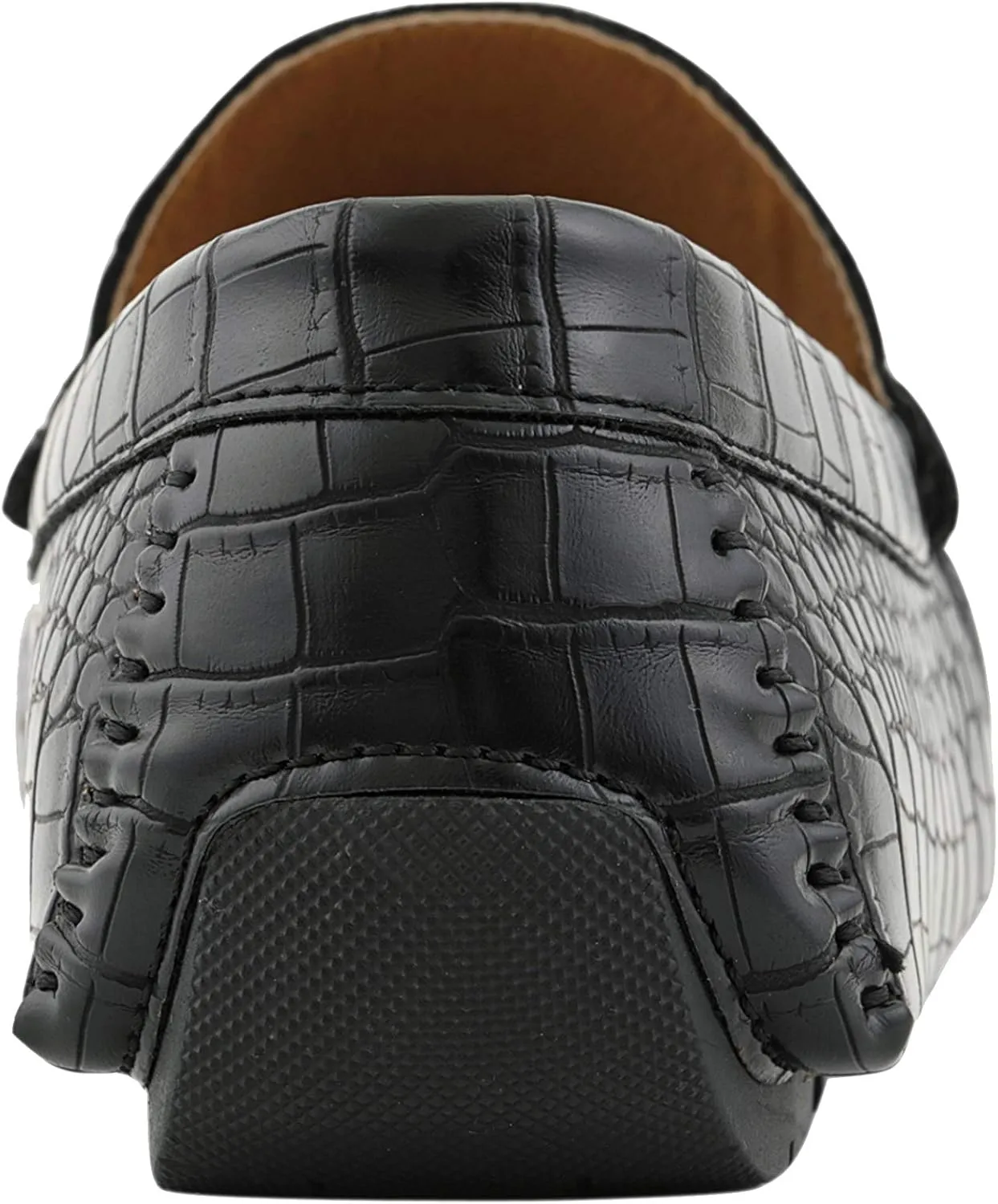 Amali Cola - Driving Moccasins for Men – Mens Slip On Loafers, Moccasins, Slip-on Dress Shoes - Driving Loafers with Matching Color Bit