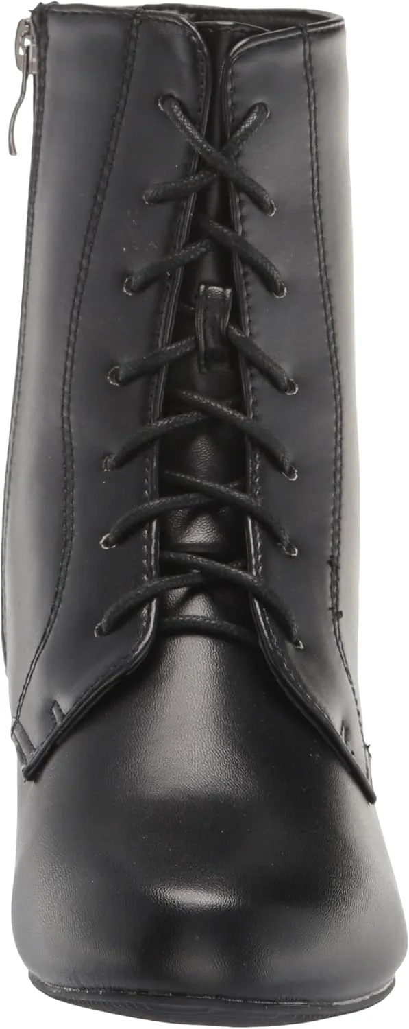AmeriMark Jada Lace Up Ankle Boots Low Heeled Boots for Women