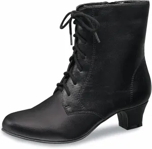 AmeriMark Jada Lace Up Ankle Boots Low Heeled Boots for Women