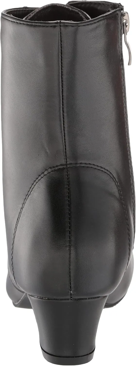 AmeriMark Jada Lace Up Ankle Boots Low Heeled Boots for Women