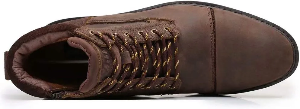Arkbird Mens Chelsea Boots, Stylish and Comfort Leather Chukka Ankle Boots with Zipper