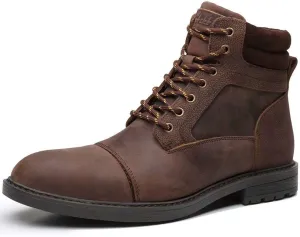 Arkbird Mens Chelsea Boots, Stylish and Comfort Leather Chukka Ankle Boots with Zipper