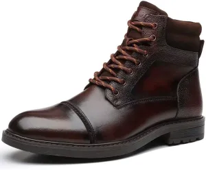 Arkbird Mens Chelsea Boots, Stylish and Comfort Leather Chukka Ankle Boots with Zipper