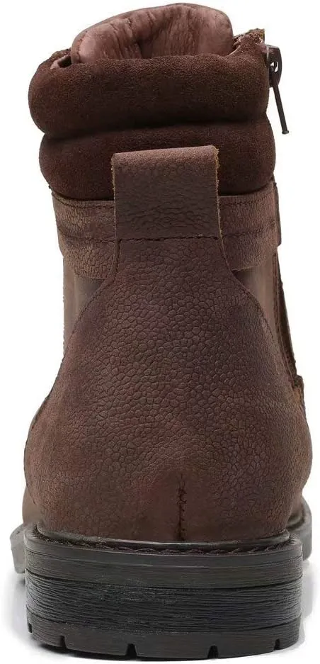 Arkbird Mens Chelsea Boots, Stylish and Comfort Leather Chukka Ankle Boots with Zipper