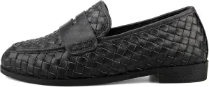 Arqa Penny Loafers for Women Comfortable Slip on Formal Work Flats Natural Raffia Woven Flats Dressy Casual Walking Shoes