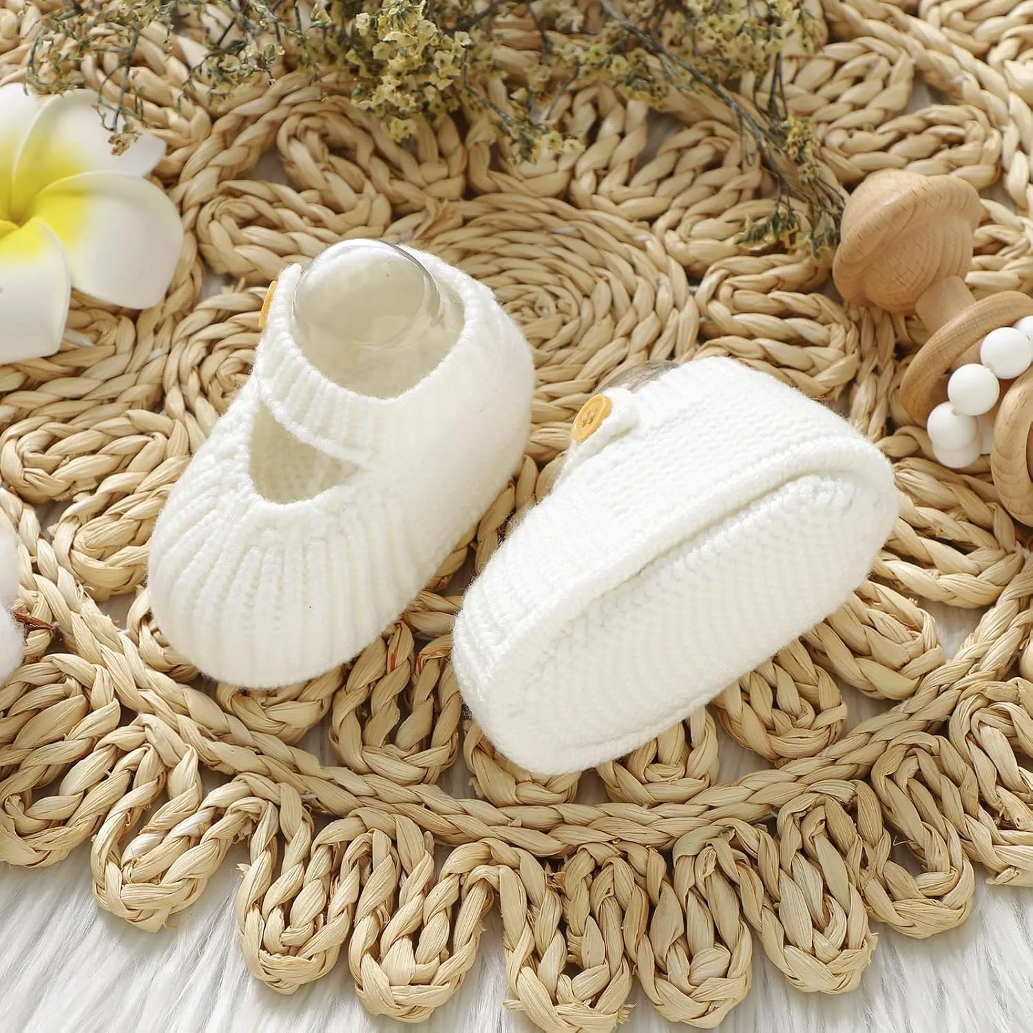 Baby Booties Crochet Knit First Walkers Boots Newborn Soft Socks Shoes for Infant Boy Girl