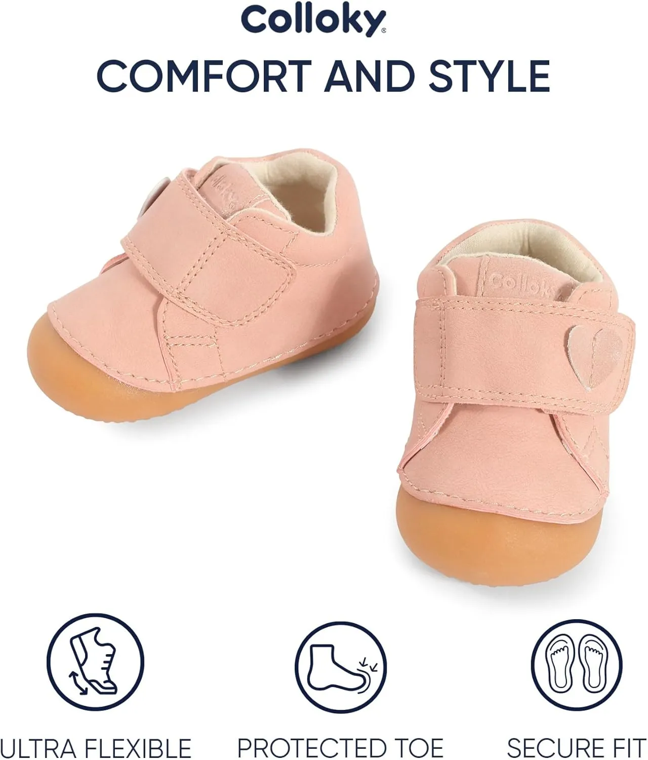 Baby Boots for Girls - Soft, Durable, Lightweight Boots with Arch Support - Perfect for Everyday Wear & Winter Comfort for Crawlers