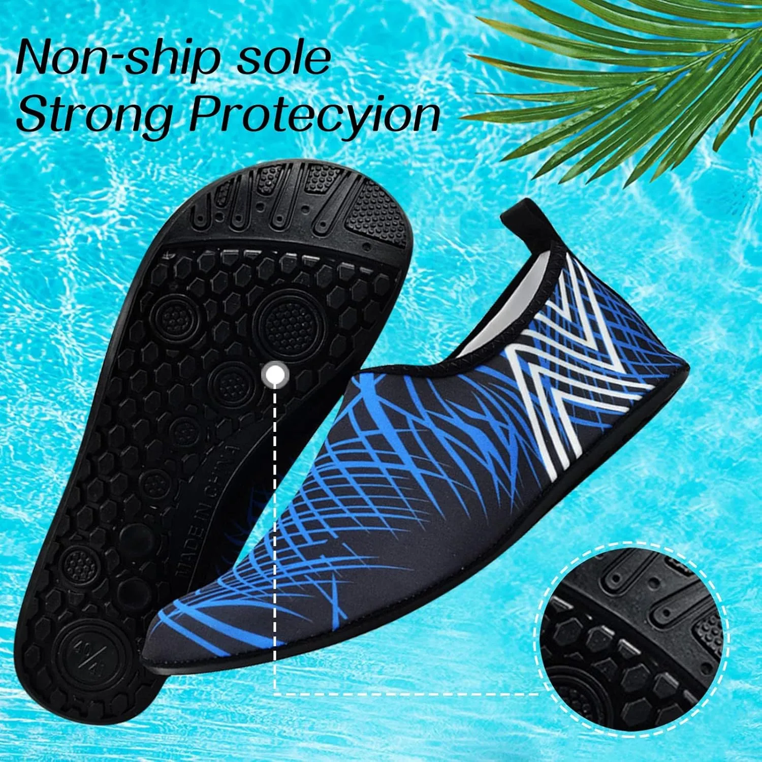 Barefoot Swim Shoes Men Women Quick Dry Aqua Water Shoes Beach Pool Surf Hiking Kayaking Diving Yoga Outdoor Sport Lightweight Design