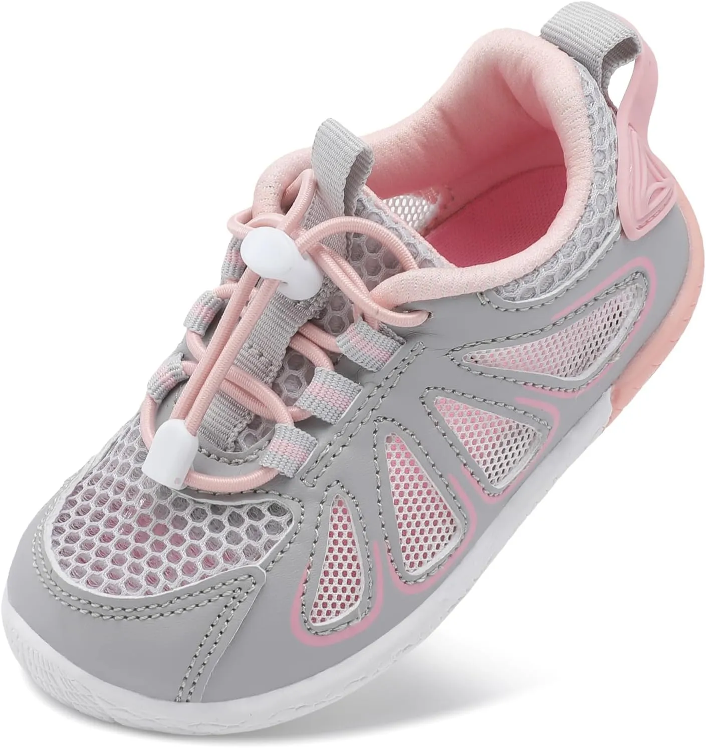 BARERUN Toddler Shoes Boy Girl Sneakers Lightweight Breathable Barefoot Running/Walking Shoes Toddler Tennis Shoes with Adjustable Tightness
