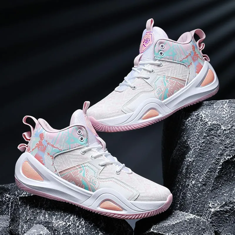 Basketball Shoes for Womens Mens Breathable Fashion Sneakers Comfortable Volleyball Outdoor Non Slip Sport Woman Man Shoe