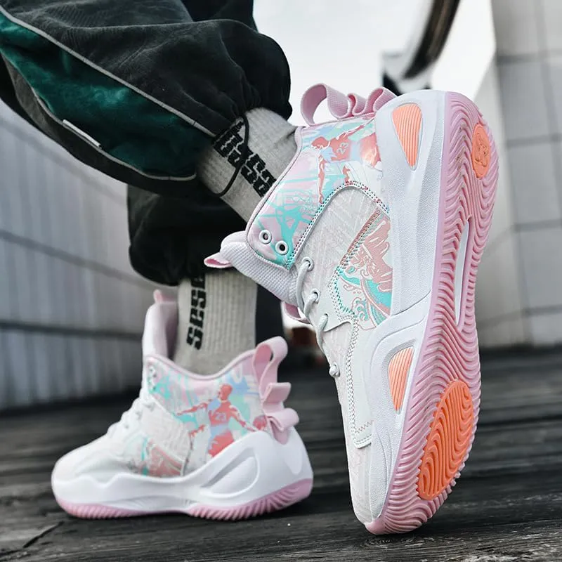 Basketball Shoes for Womens Mens Breathable Fashion Sneakers Comfortable Volleyball Outdoor Non Slip Sport Woman Man Shoe