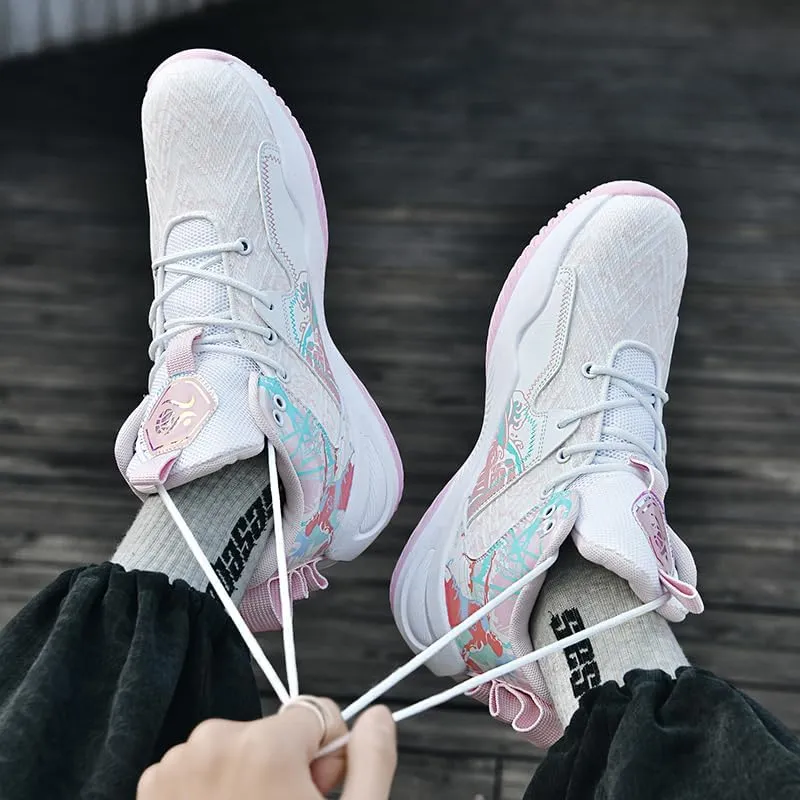 Basketball Shoes for Womens Mens Breathable Fashion Sneakers Comfortable Volleyball Outdoor Non Slip Sport Woman Man Shoe