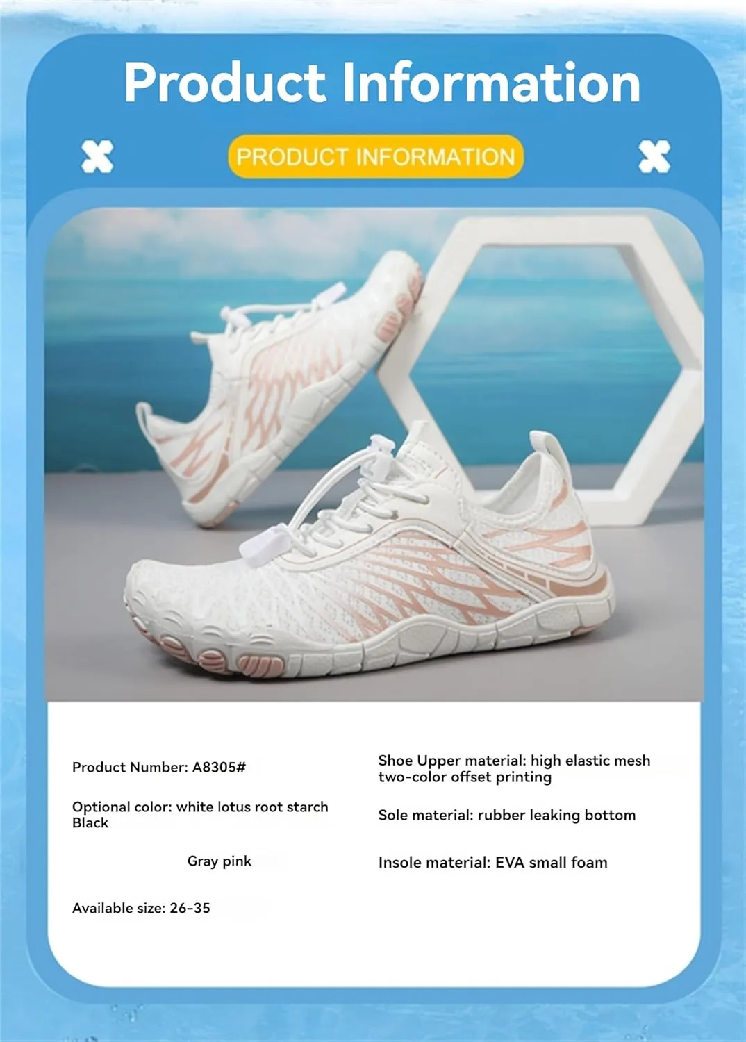 Beach Shoes for Kids Boys & Girls Hike Barefoot Water Quick Dry Sneakers Lightweight Swim Shoes Sports Athletic Shoes, China