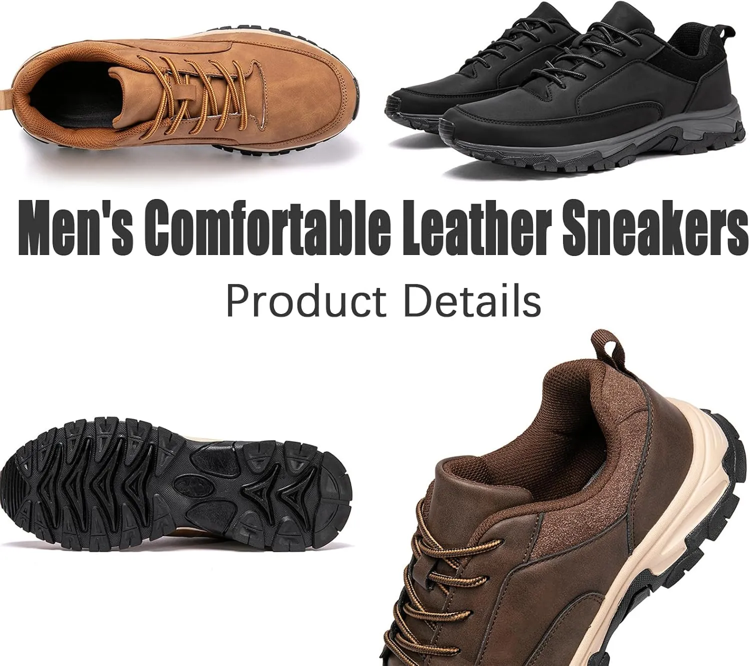 Bestofoot Mens Shoes, Bestofoot Orthopedic Mens Sneakers, Men's Breathable Lightweight Comfy Shoes with Arch Support