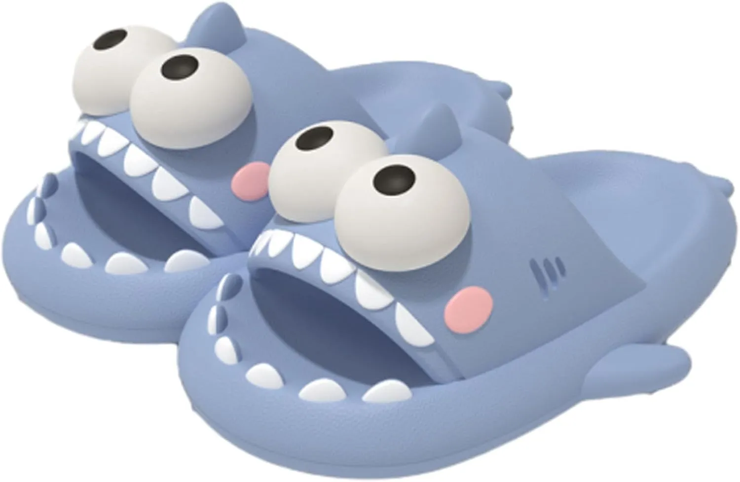 Big Eye Shark Slides, Cute Cartoon 3d Cloud Shark Slippers Shoes Sandals For Women Men