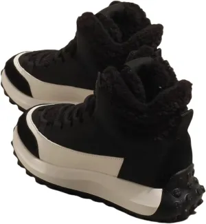 Big Kids Winter Fuzzy Lined Snow Boots High Top Warm Insulated Faux F𝐮r Lined 𝐖aterproof Lace-Up Ankle Boots