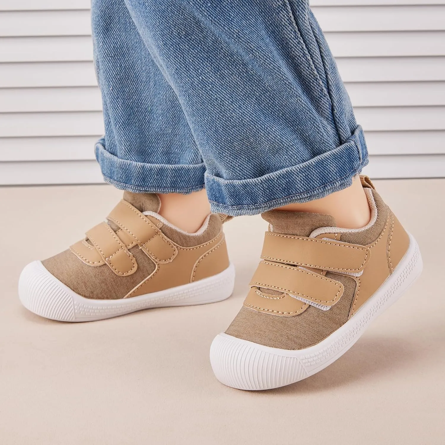 BMCiTYBM Baby Walking Shoes Boy Girl High Top Sneakers Infant First Shoes for Learning to Walk 6 9 12 18 24 Months