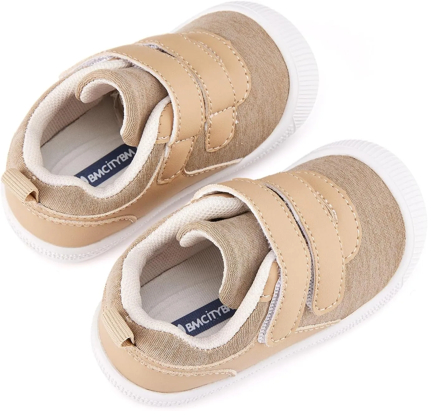 BMCiTYBM Baby Walking Shoes Boy Girl High Top Sneakers Infant First Shoes for Learning to Walk 6 9 12 18 24 Months