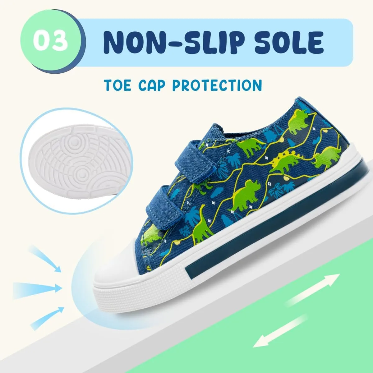 Boys Girls Sneakers Light Up Canvas Shoes for Toddler Kids Easy Fasten Fashion Shoes with Hook and Loops