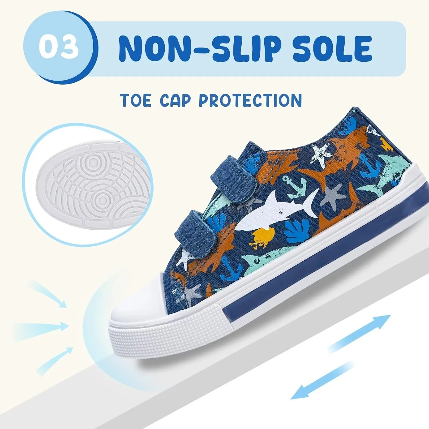 Boys Girls Sneakers Light Up Canvas Shoes for Toddler Kids Easy Fasten Fashion Shoes with Hook and Loops