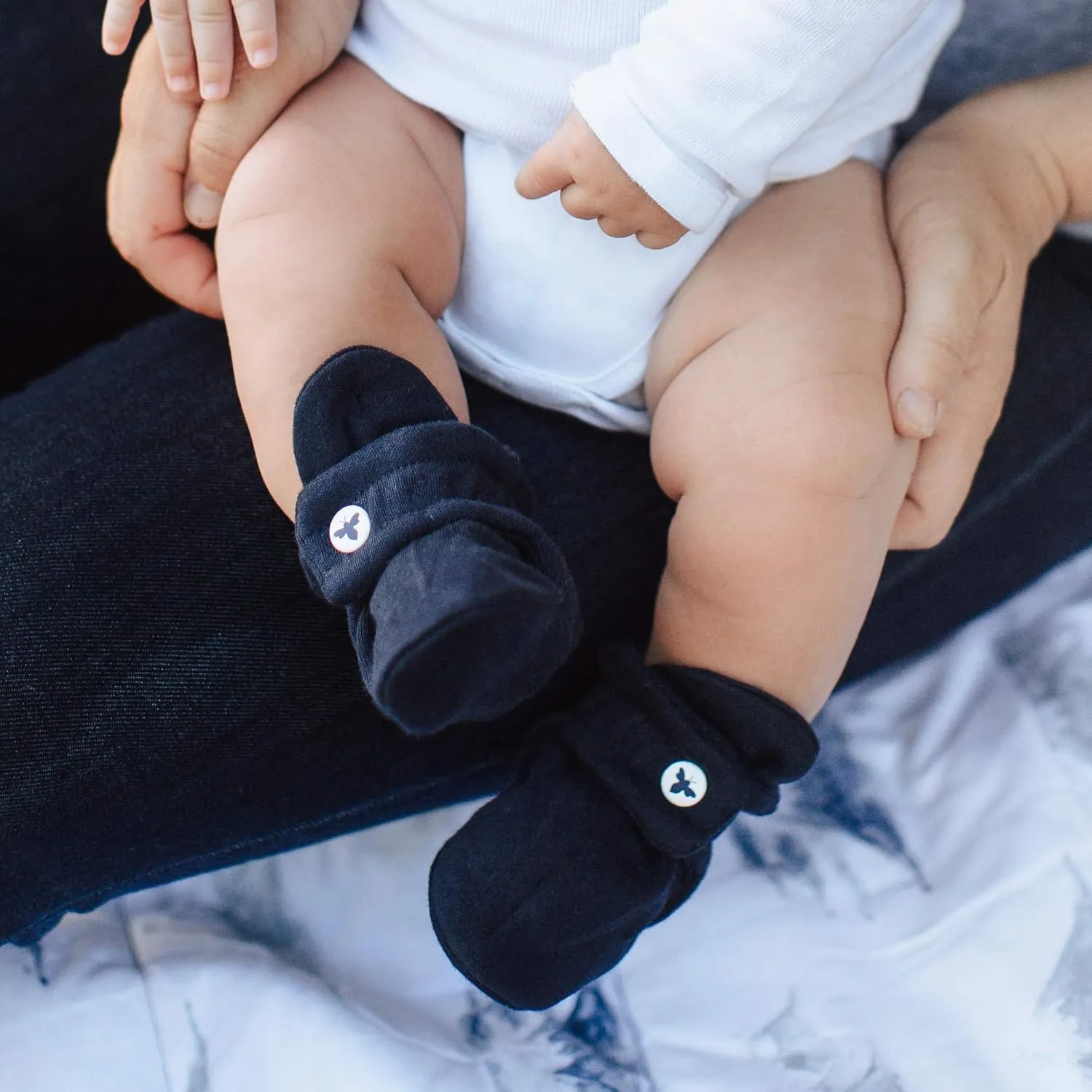 Burt's Bees Baby Unisex Newborn Essentials Organic Cotton Booties