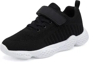 Casbeam Kids Breathable Sneakers Mesh Lightweight Easy Walk Casual Sport Strap Athletic Running Shoes for Boys Girls