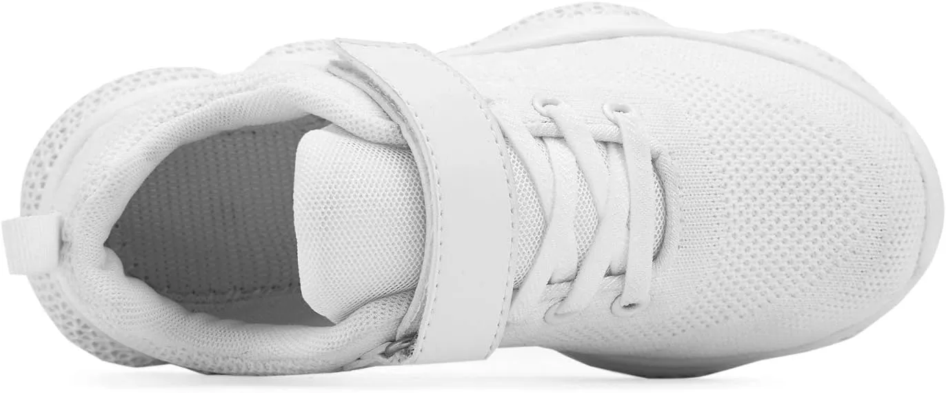 Casbeam Kids Breathable Sneakers Mesh Lightweight Easy Walk Casual Sport Strap Athletic Running Shoes for Boys Girls