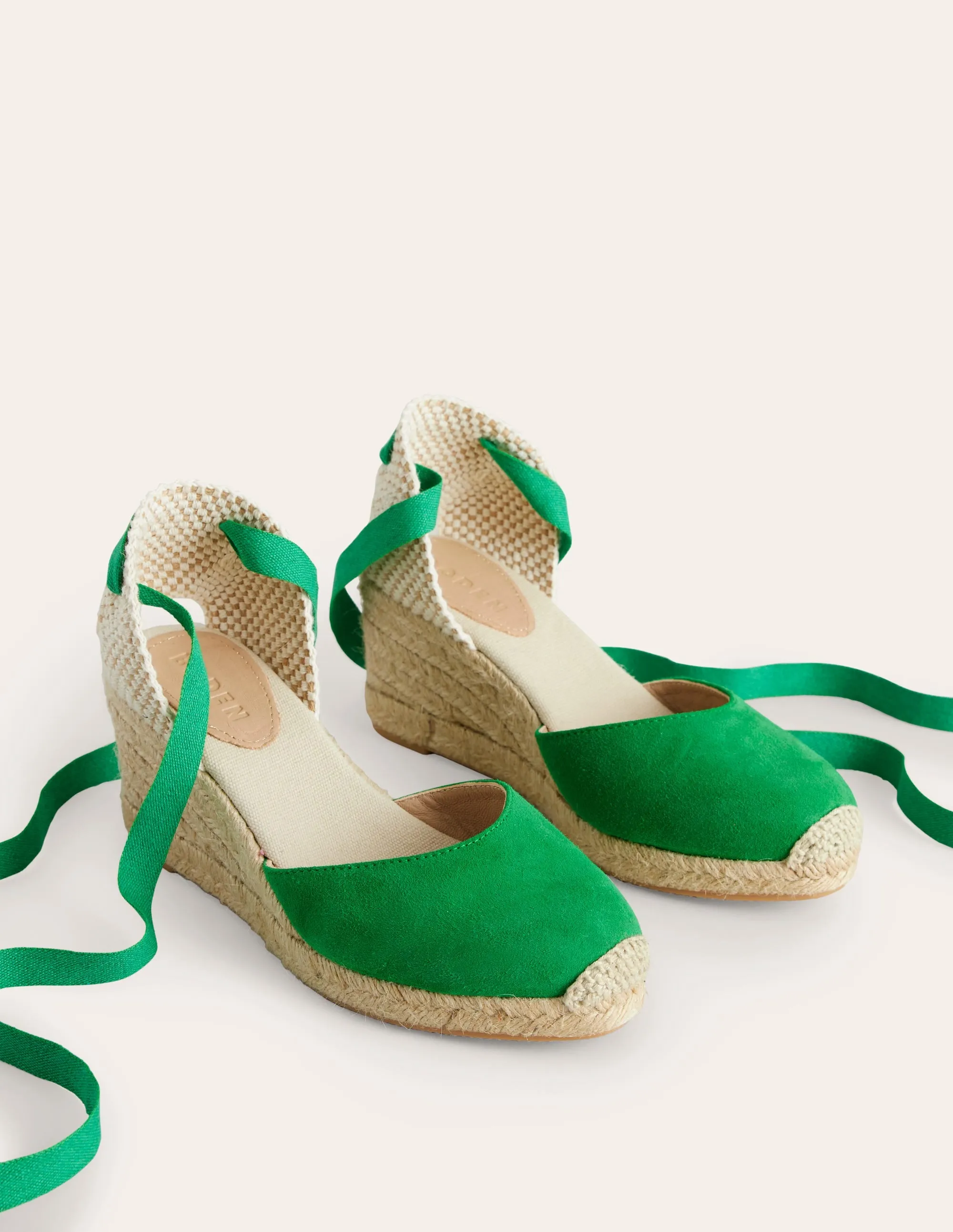 Cassie Espadrilles mit Keilabsatz-Baumgrün