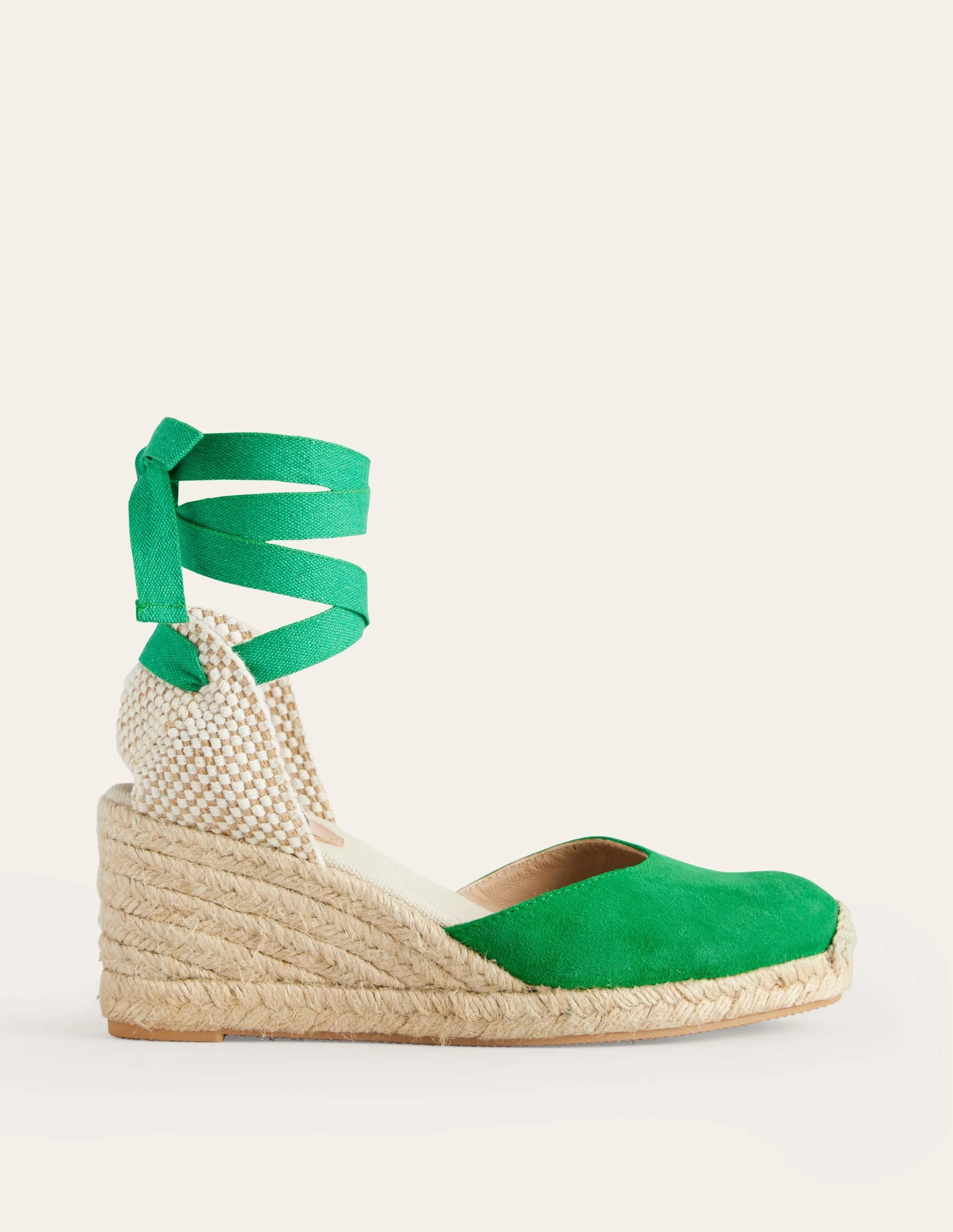 Cassie Espadrilles mit Keilabsatz-Baumgrün
