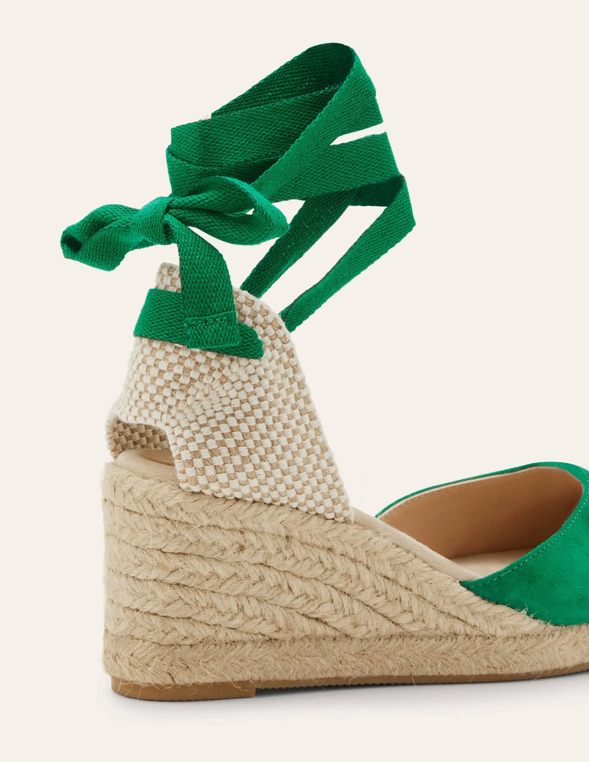 Cassie Espadrilles mit Keilabsatz-Schottengrün