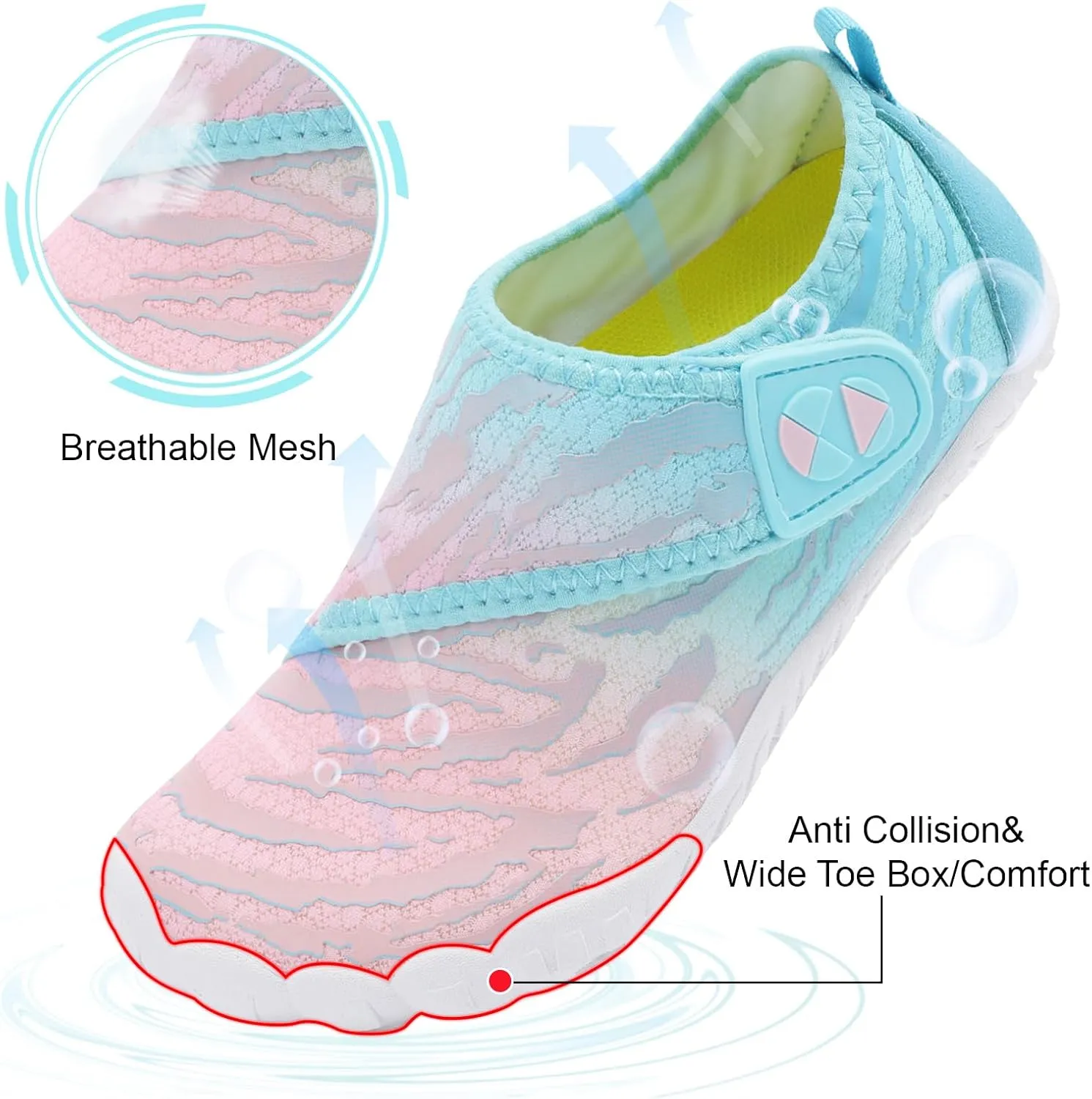Centipede Demon Kids Water Shoes Girls Boys Quick Dry Aqua Shoes Barefoot Water Sneakers for Beach Swim Pool Boats Outdoor Water Sports Little/Big Kid
