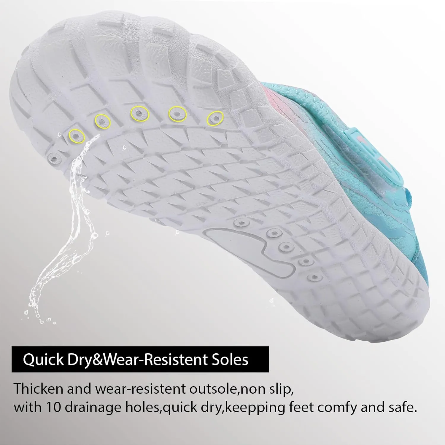 Centipede Demon Kids Water Shoes Girls Boys Quick Dry Aqua Shoes Barefoot Water Sneakers for Beach Swim Pool Boats Outdoor Water Sports Little/Big Kid
