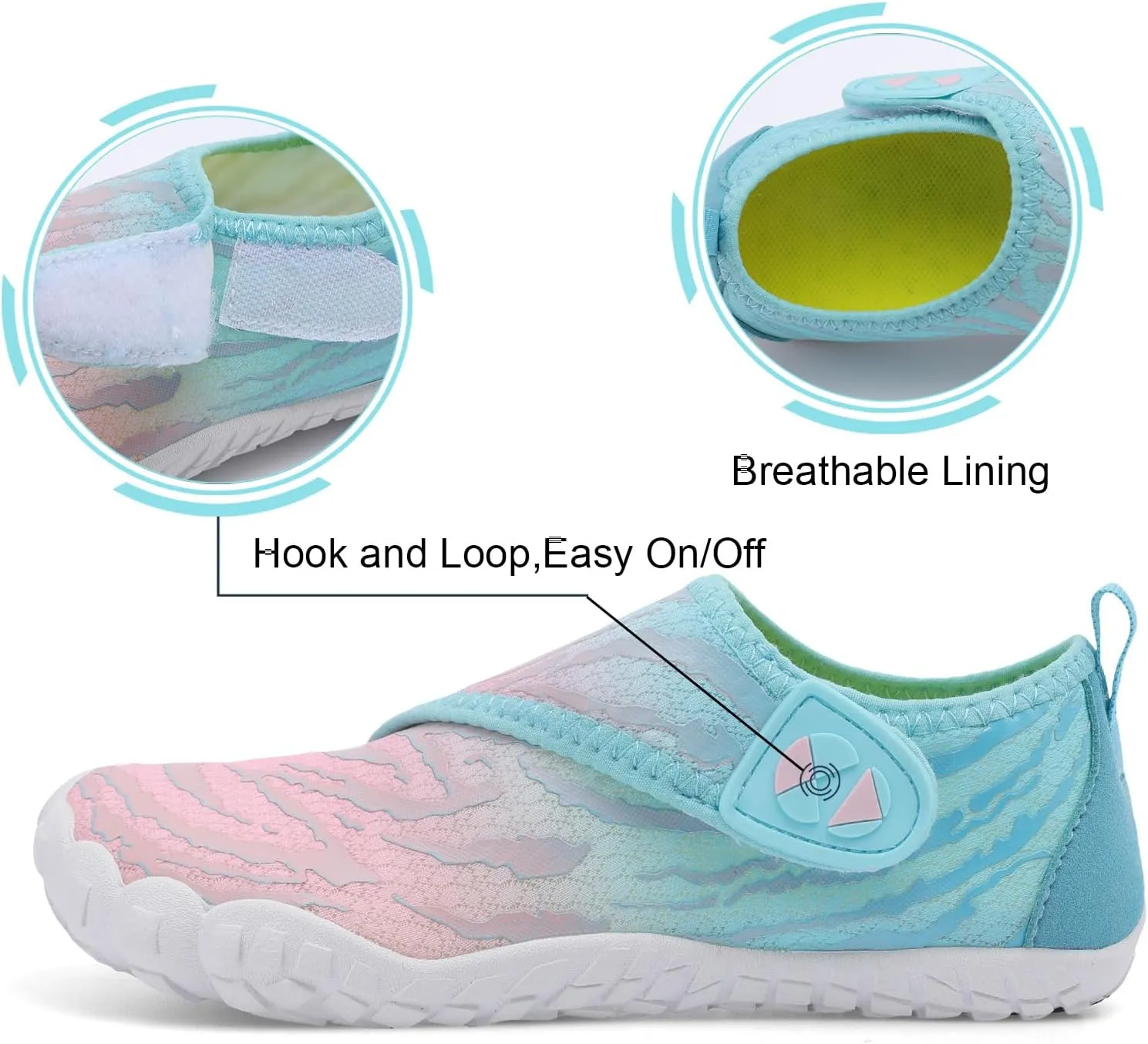 Centipede Demon Kids Water Shoes Girls Boys Quick Dry Aqua Shoes Barefoot Water Sneakers for Beach Swim Pool Boats Outdoor Water Sports Little/Big Kid