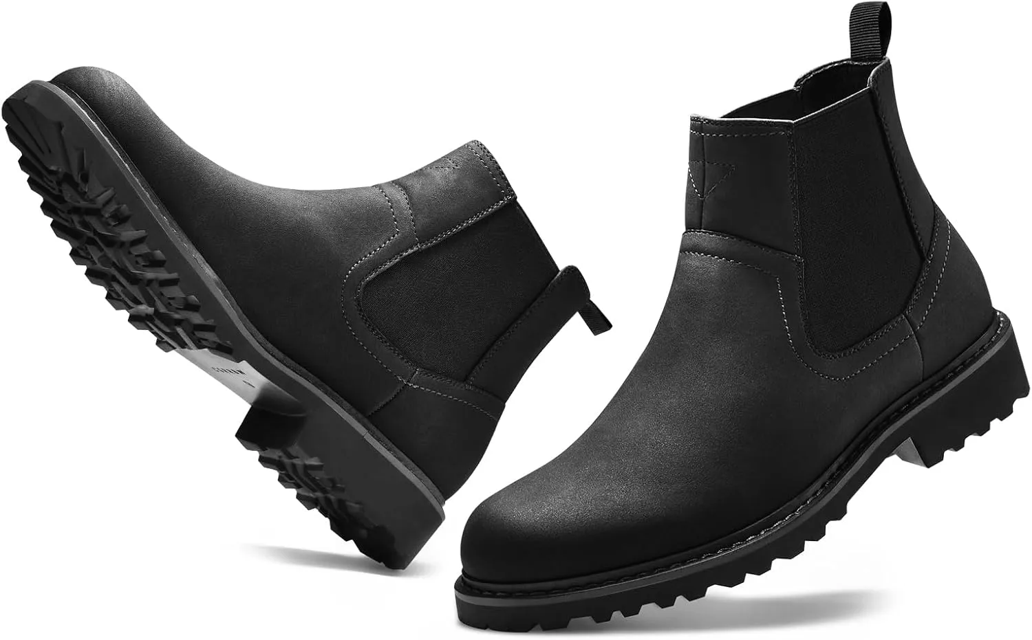 CGRRBW Men's Chelsea Boots Faux Leather Casual Boots for Men