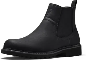 CGRRBW Men's Chelsea Boots Faux Leather Casual Boots for Men