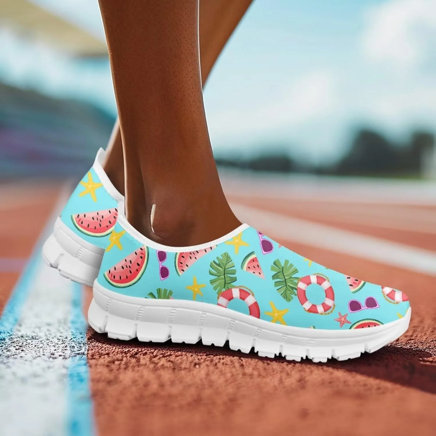 Coloranimal Flats for Women Walking Shoes Casual Flats Comfortable Womens Travel Shoes Loafers with Anti Skid Sole Fashion Womens Footwear