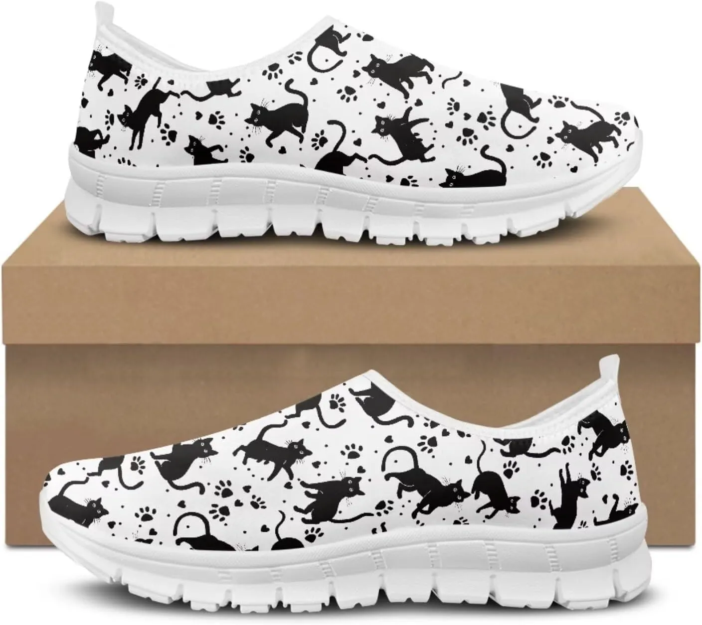 Coloranimal Flats for Women Walking Shoes Womens Loafers Slip On Shoes Travel Shoes with Anti Skid Sole Cute Watre Shoes Casual Flats