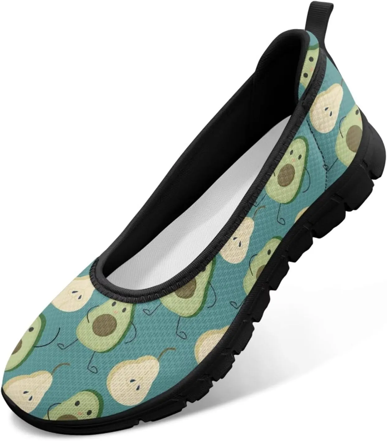 Coloranimal Womens Flats Loafers Slip On Shoes Travel Shoes Fashion Walking Running Shoes Outdoor Lightweight Womens Mesh Flats