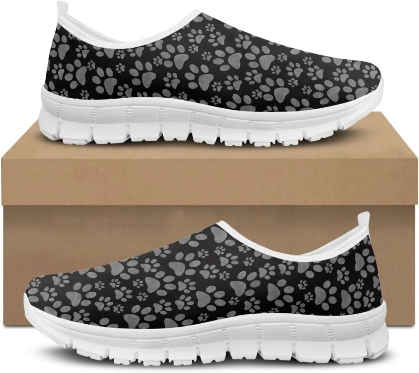 Coloranimal Womens Flats Walking Shoes Loafers for Women Casual Women's Road Running Shoes Travel Shoes Anti Skid Mesh Sports Shoes