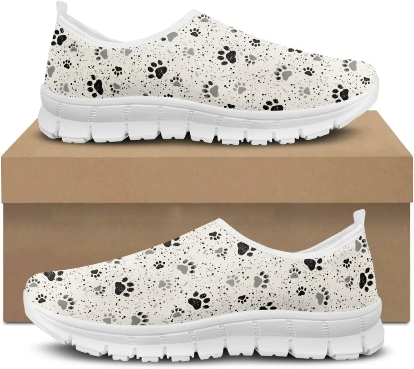 Coloranimal Womens Flats Walking Shoes Loafers for Women Casual Women's Road Running Shoes Travel Shoes Anti Skid Mesh Sports Shoes