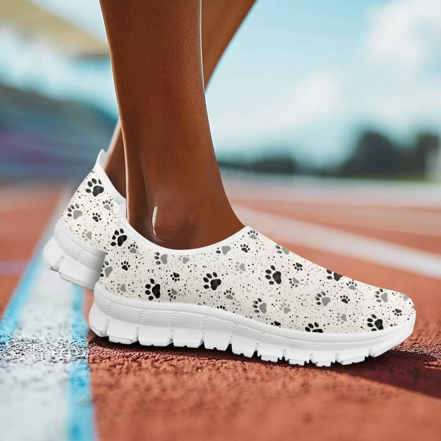 Coloranimal Womens Flats Walking Shoes Loafers for Women Casual Women's Road Running Shoes Travel Shoes Anti Skid Mesh Sports Shoes