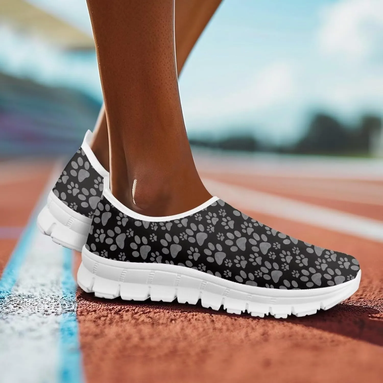 Coloranimal Womens Flats Walking Shoes Loafers for Women Casual Women's Road Running Shoes Travel Shoes Anti Skid Mesh Sports Shoes