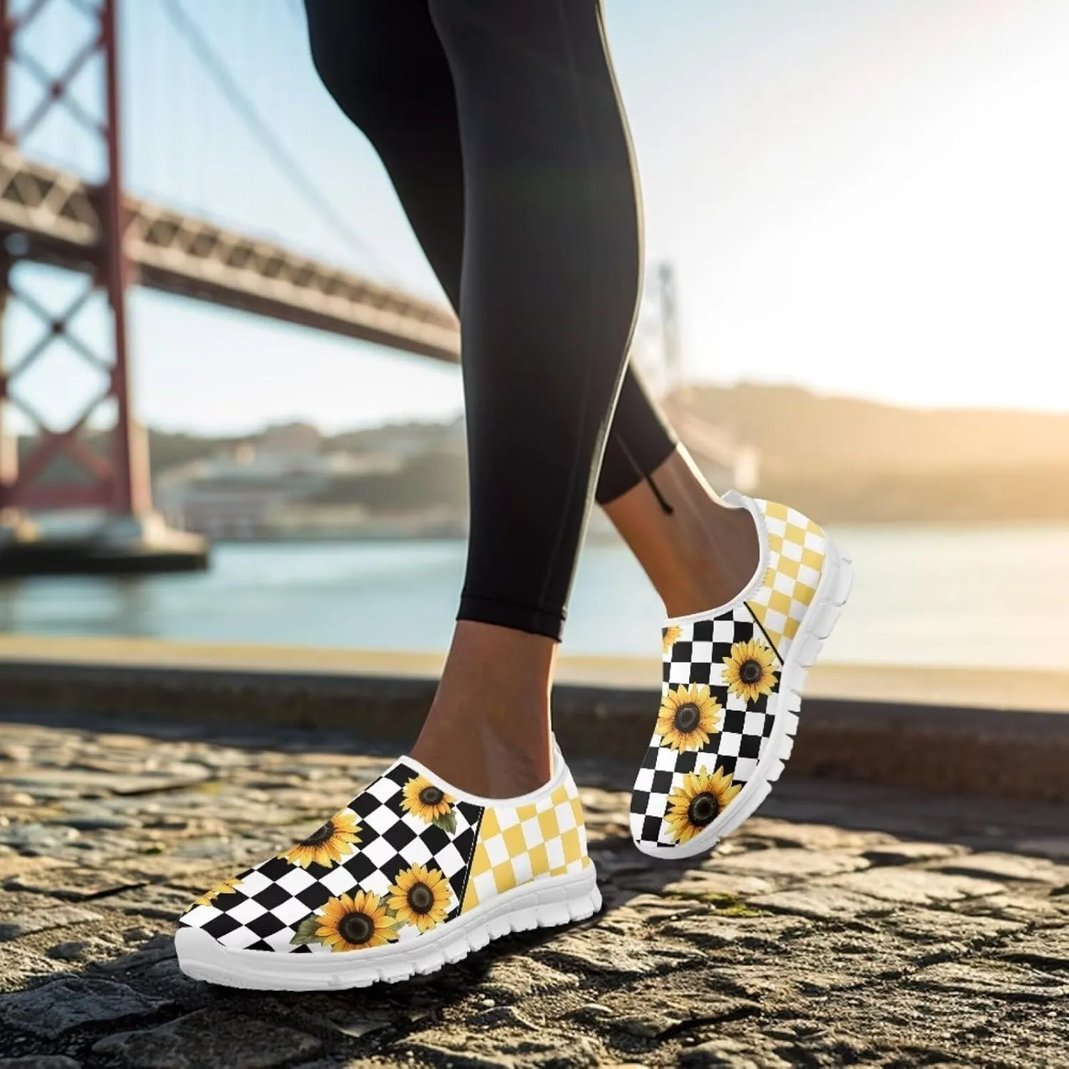 Coloranimal Womens Loafers Casual Flats Slip On Shoes Women Walking Shoes Lightweight Womens Casual Shoes Travel Shoes