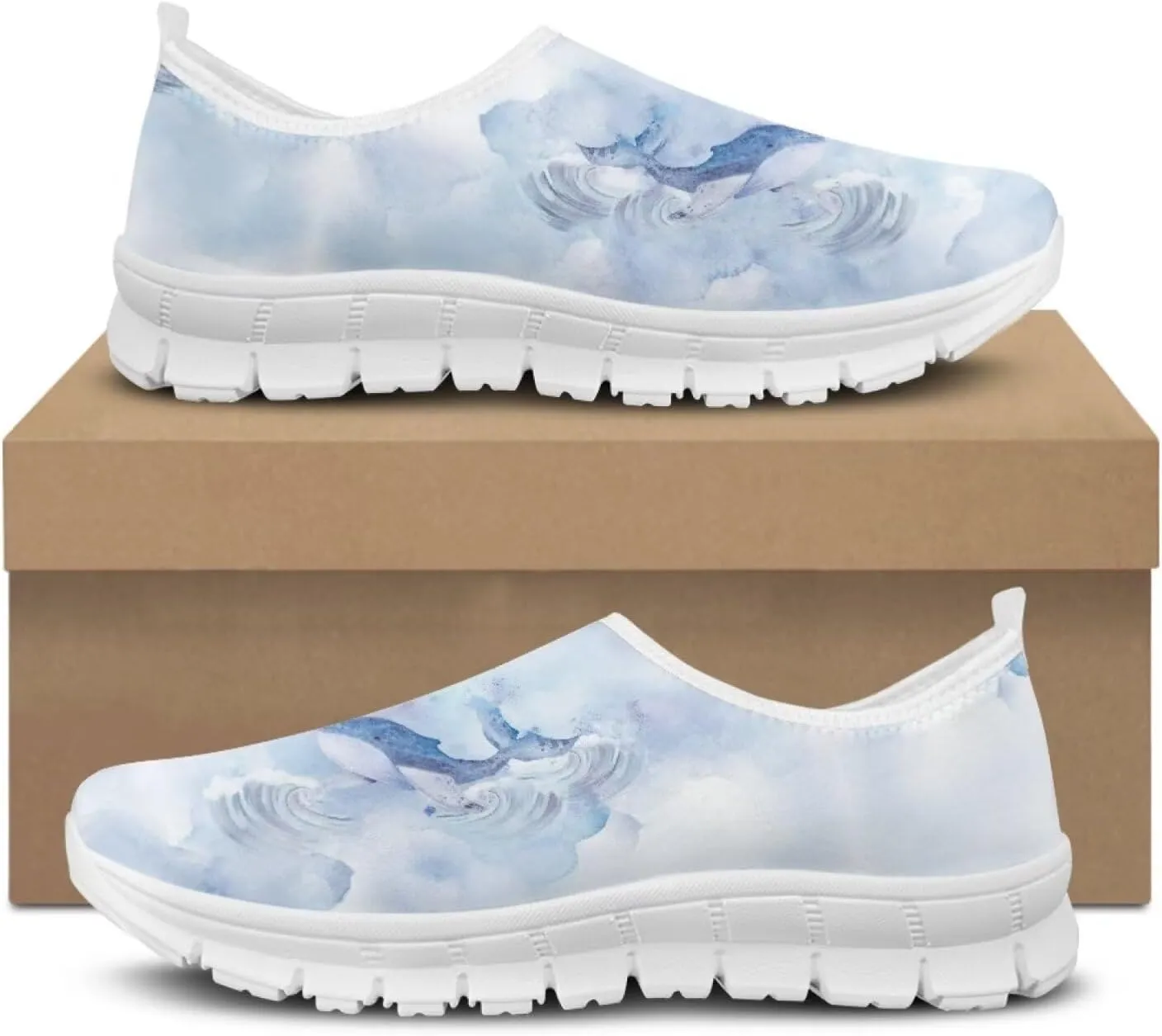 Coloranimal Womens Loafers Casual Flats Slip On Shoes Women Walking Shoes Lightweight Womens Casual Shoes Travel Shoes