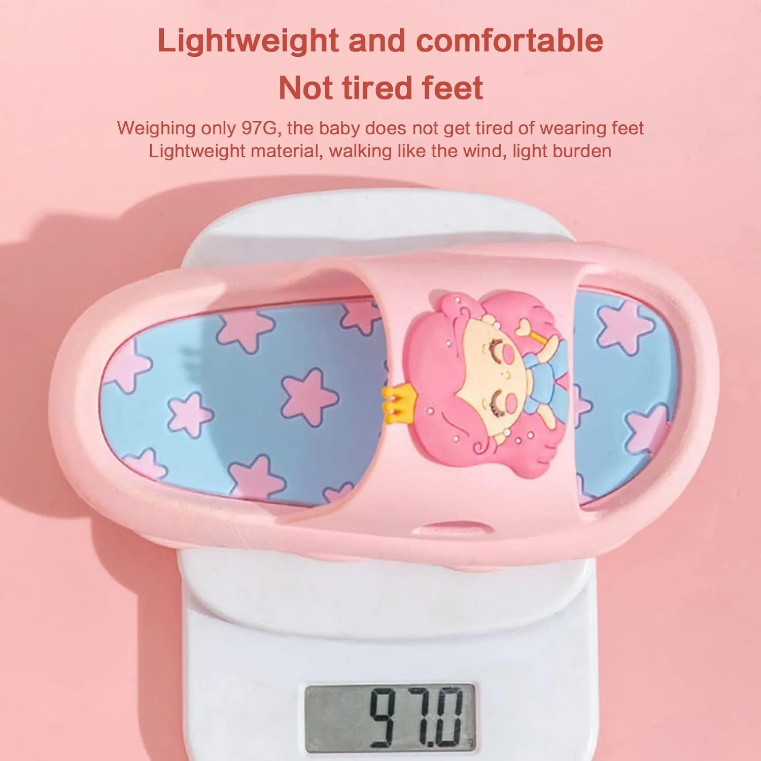 Cute 3D Cartoon Slides Slippers,Toddler Cloud Non-Slip Open Toe Slides,Girls Boys Beach Shower Bathroom Slippers