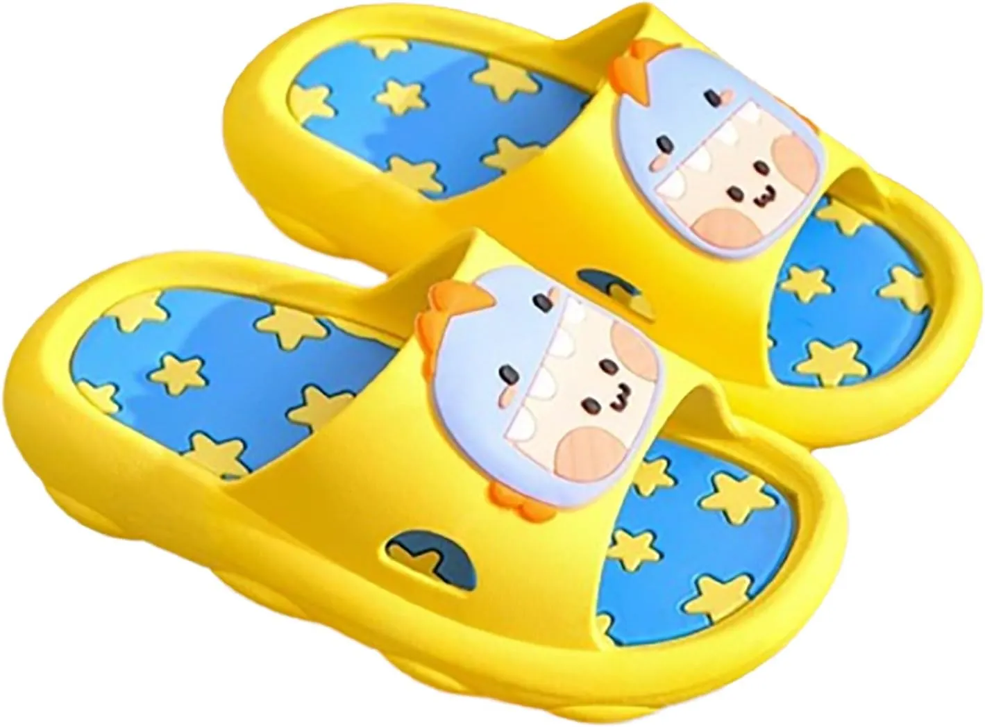 Cute 3D Cartoon Slides Slippers,Toddler Cloud Non-Slip Open Toe Slides,Girls Boys Beach Shower Bathroom Slippers
