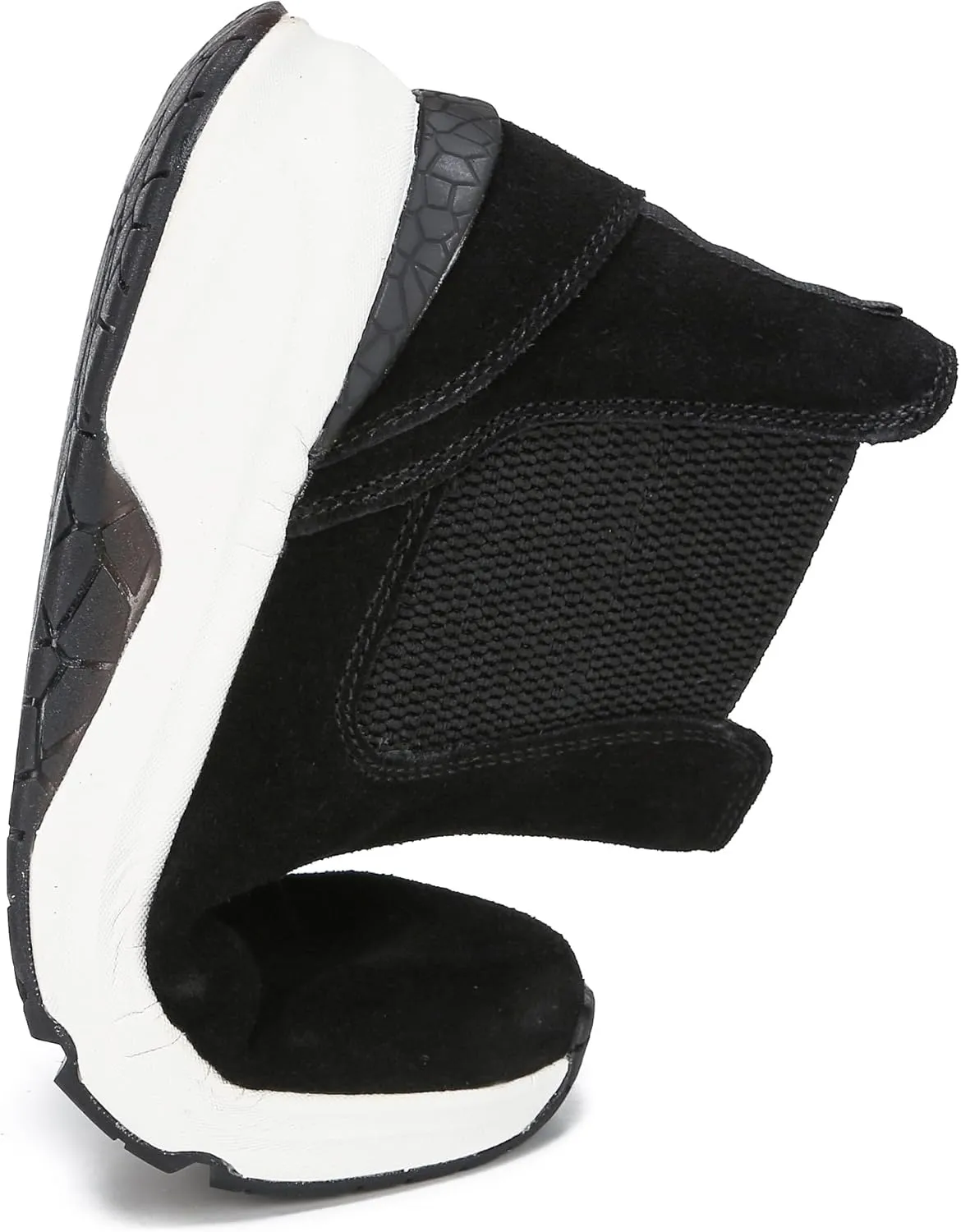 DASENGYE Non Slip Suede Chelsea Boots Women Fashion Elastic Ankle Booties Comfortable No Heel Walking Shoes Women