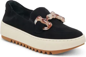 Dolce Vita Womens Andres Padded Insole Suede Loafers Black 11 Medium (B,M)